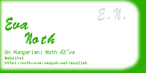eva noth business card